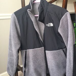 Gray boys size large north face jacket.